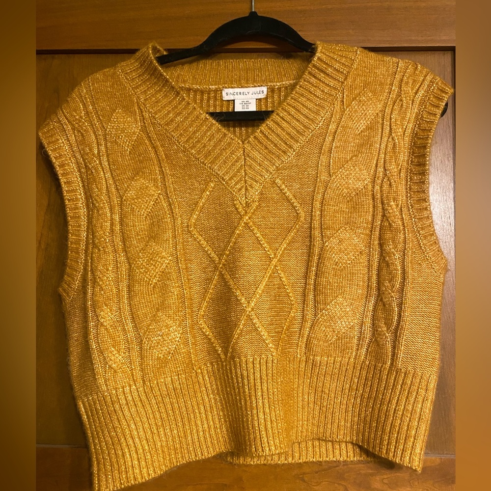 Soft Brown Sweater Vest